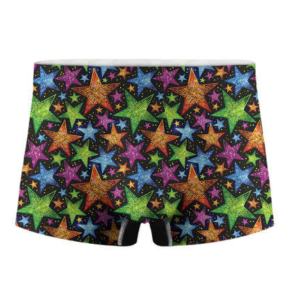 Fantastic Star Pattern Print Men's Boxer Briefs