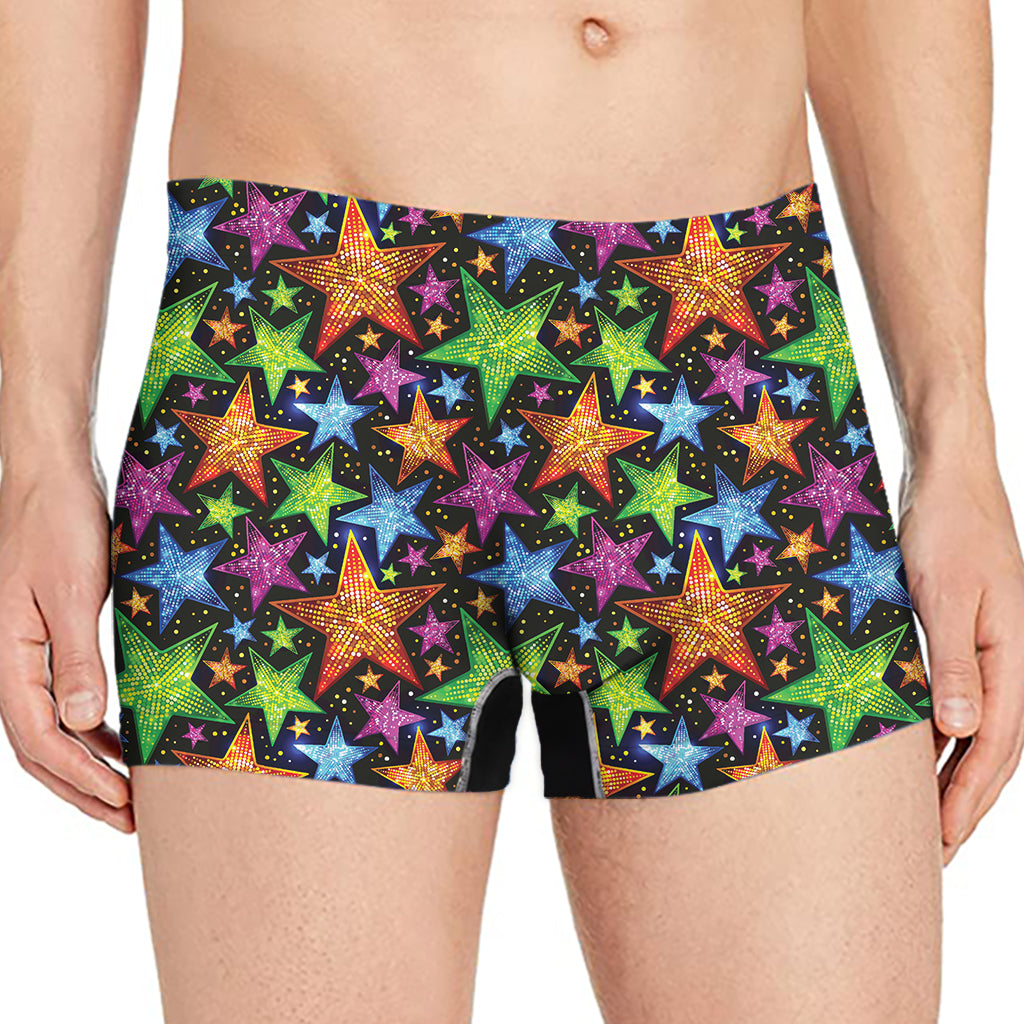 Fantastic Star Pattern Print Men's Boxer Briefs