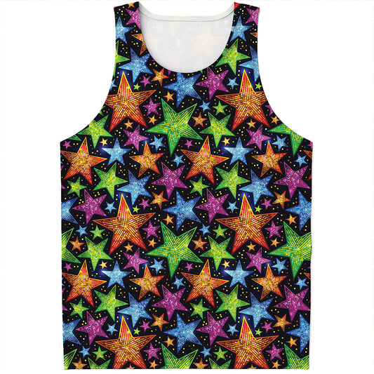 Fantastic Star Pattern Print Men's Tank Top