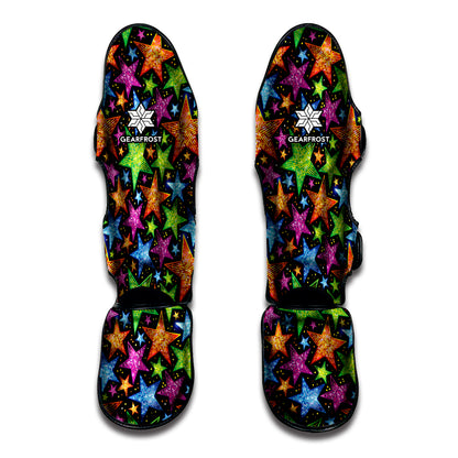Fantastic Star Pattern Print Muay Thai Shin Guard