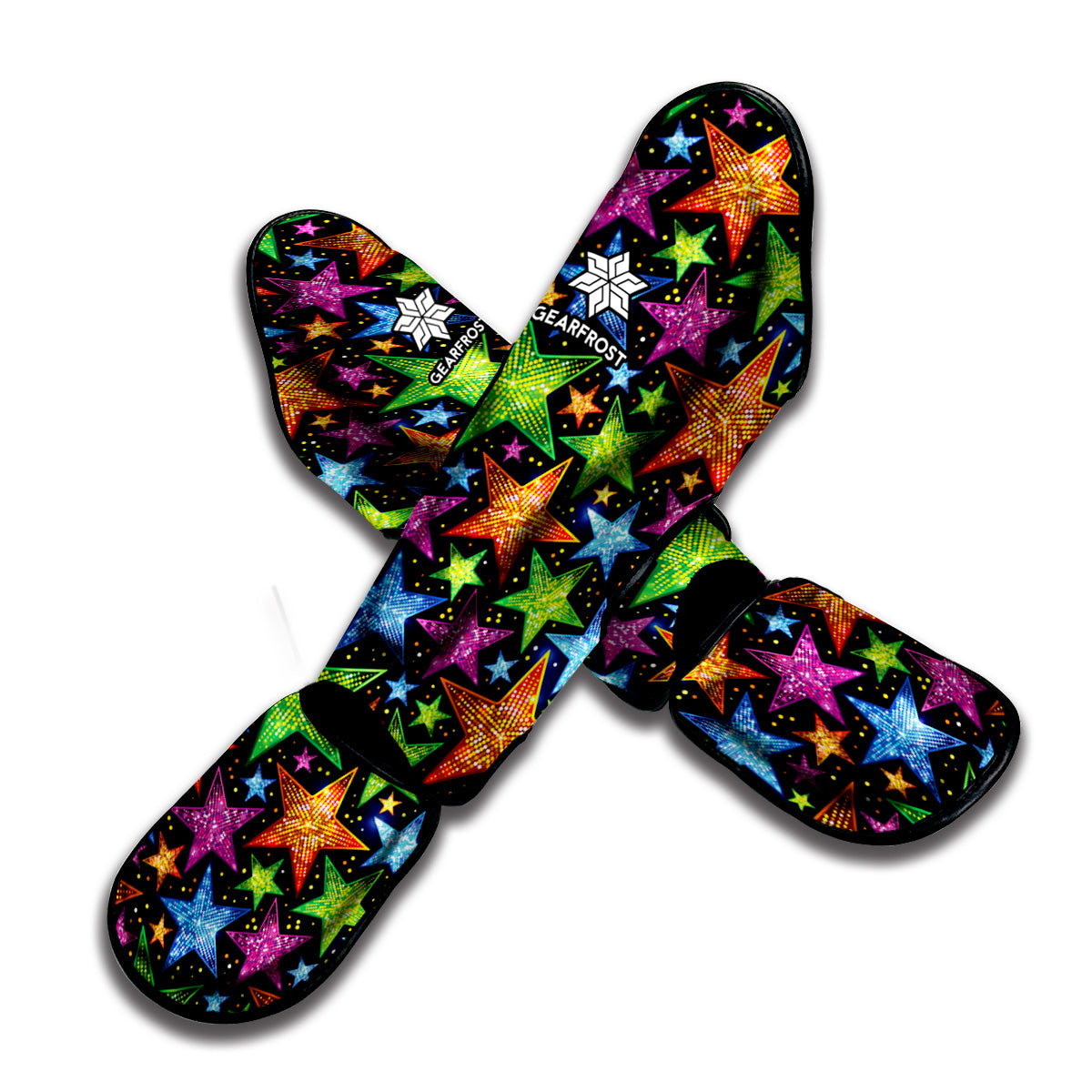 Fantastic Star Pattern Print Muay Thai Shin Guard