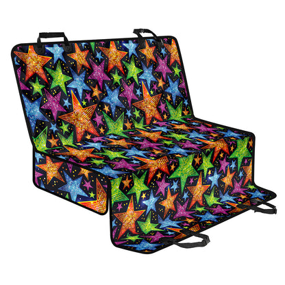 Fantastic Star Pattern Print Pet Car Back Seat Cover