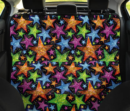 Fantastic Star Pattern Print Pet Car Back Seat Cover
