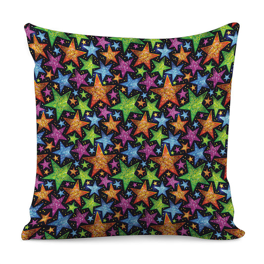 Fantastic Star Pattern Print Pillow Cover