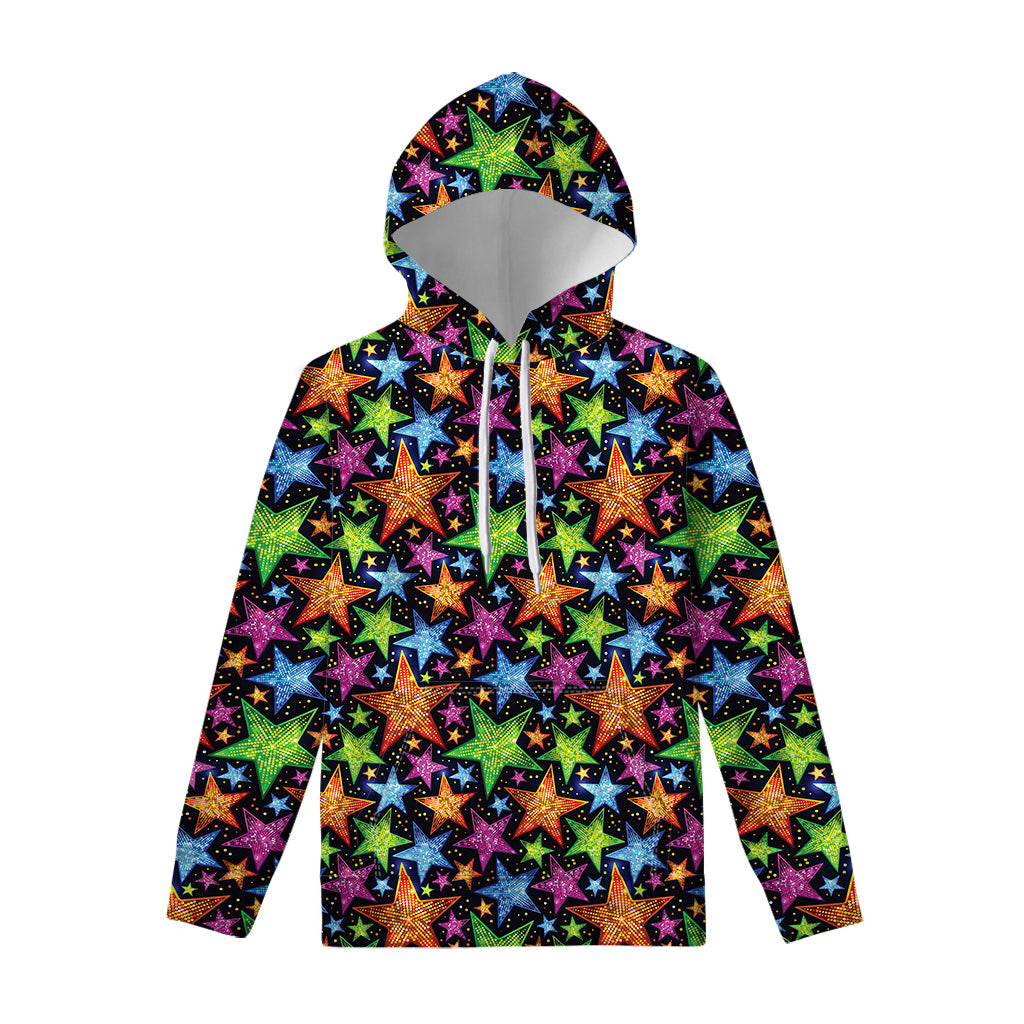 Fantastic Star Pattern Print Pullover Hoodie
