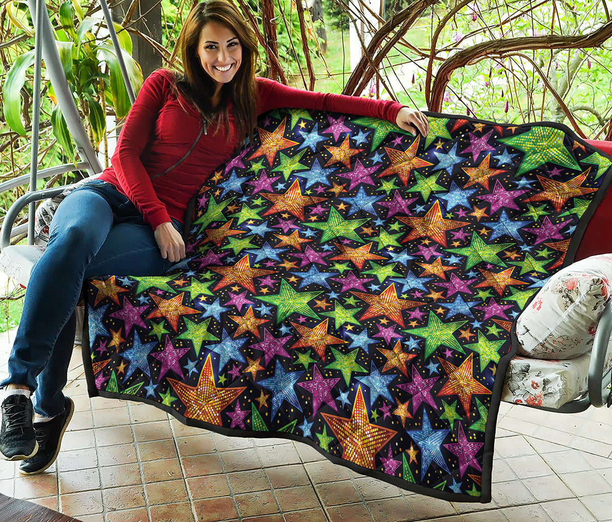 Fantastic Star Pattern Print Quilt