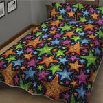 Fantastic Star Pattern Print Quilt Bed Set