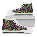 Fantastic Star Pattern Print White High Top Sneakers