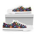 Fantastic Star Pattern Print White Low Top Sneakers