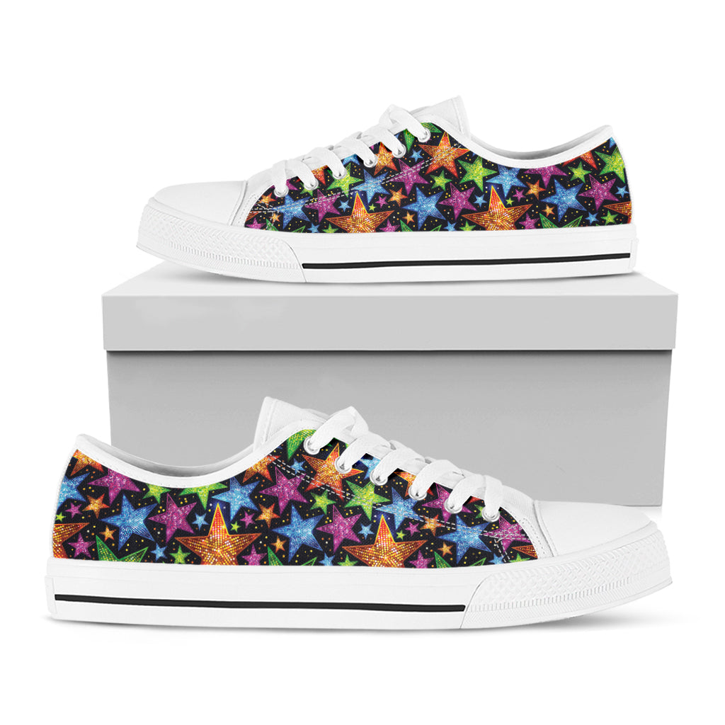 Fantastic Star Pattern Print White Low Top Shoes