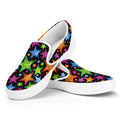 Fantastic Star Pattern Print White Slip On Sneakers
