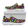 Fantastic Star Pattern Print White Running Shoes