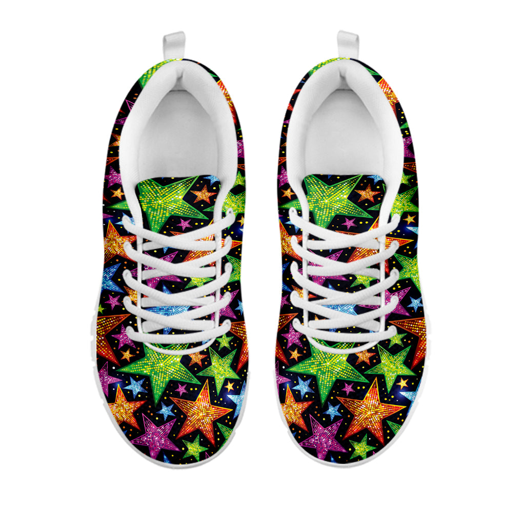 Fantastic Star Pattern Print White Sneakers