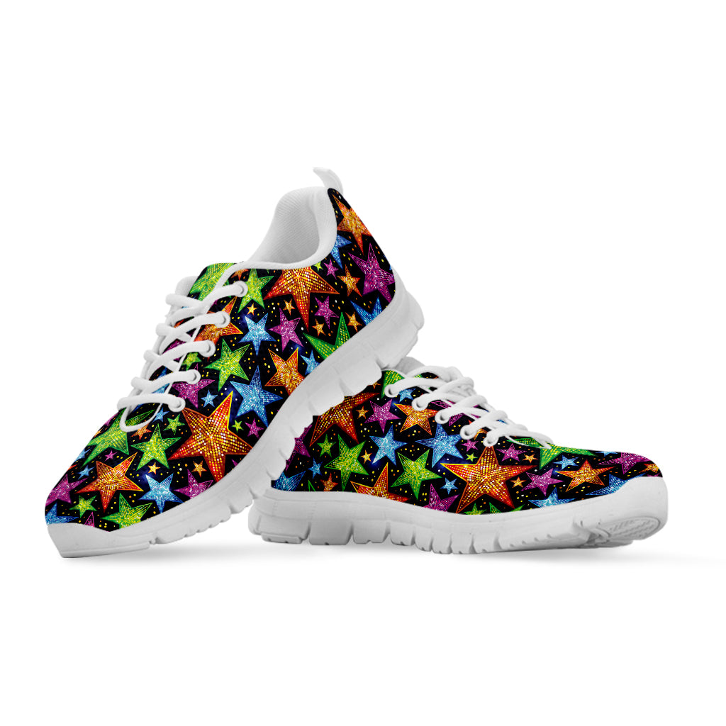 Fantastic Star Pattern Print White Sneakers