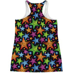 Fantastic Star Pattern Print Women's Racerback Tank Top
