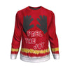 Feel The Joy Ugly Christmas Unisex Crewneck Sweatshirt GearFrost