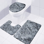 Fern Fossil Print 3 Piece Bath Mat Set