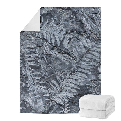 Fern Fossil Print Blanket