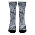 Fern Fossil Print Crew Socks