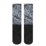 Fern Fossil Print Crew Socks