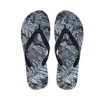Fern Fossil Print Flip Flops