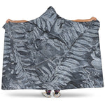 Fern Fossil Print Hooded Blanket