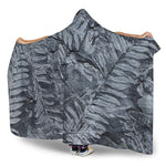 Fern Fossil Print Hooded Blanket