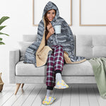 Fern Fossil Print Hooded Blanket
