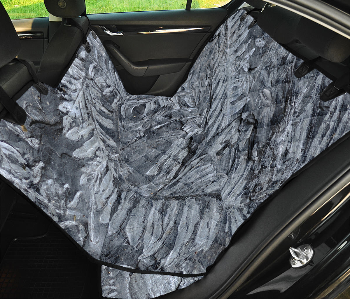 Fern Fossil Print Pet Car Back Seat Cover