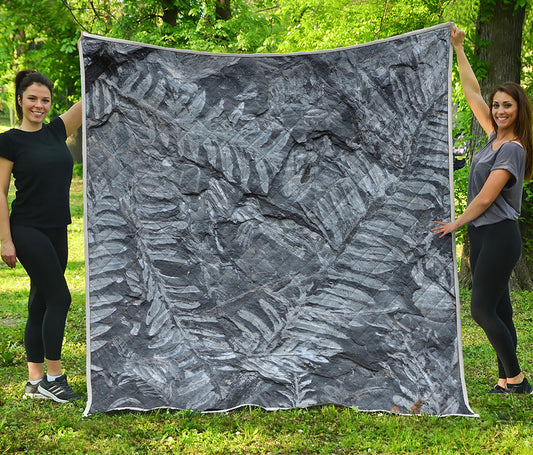 Fern Fossil Print Quilt