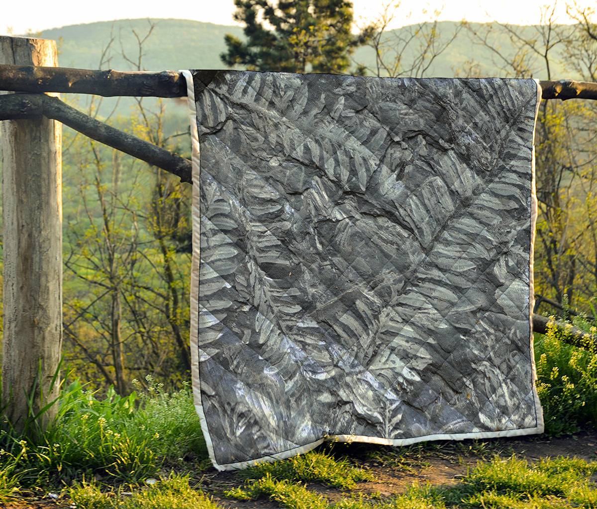 Fern Fossil Print Quilt