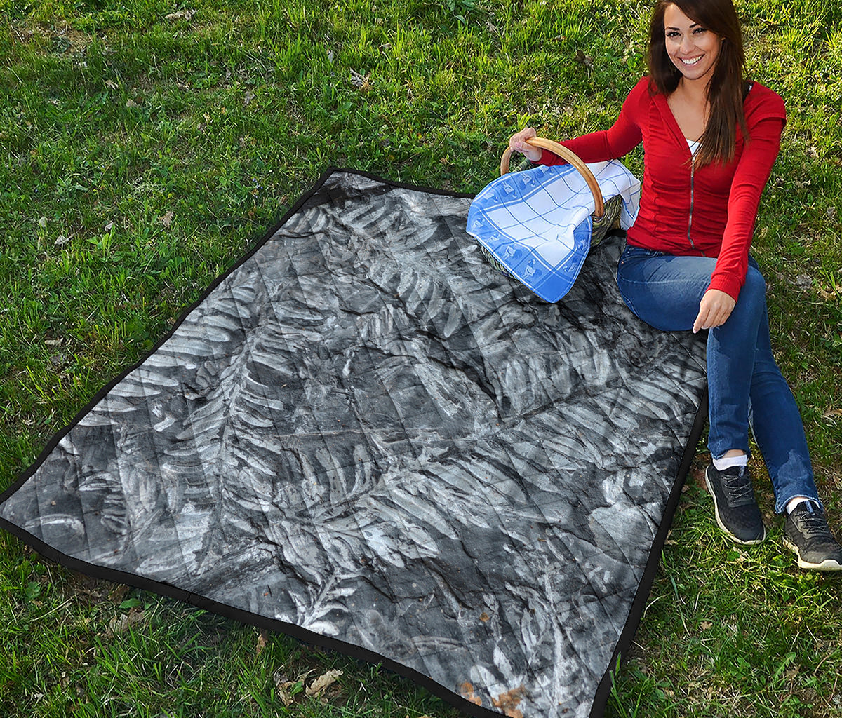 Fern Fossil Print Quilt