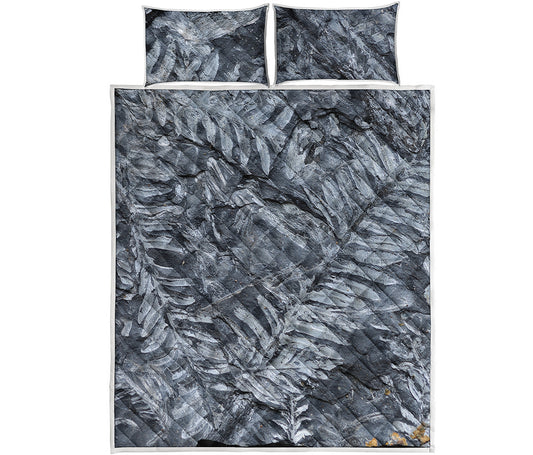 Fern Fossil Print Quilt Bed Set