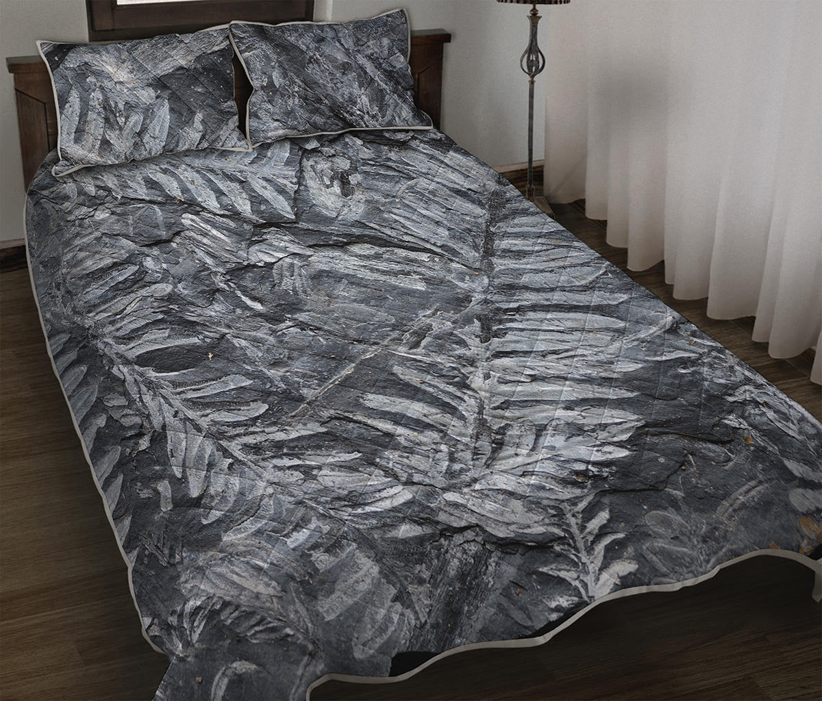 Fern Fossil Print Quilt Bed Set