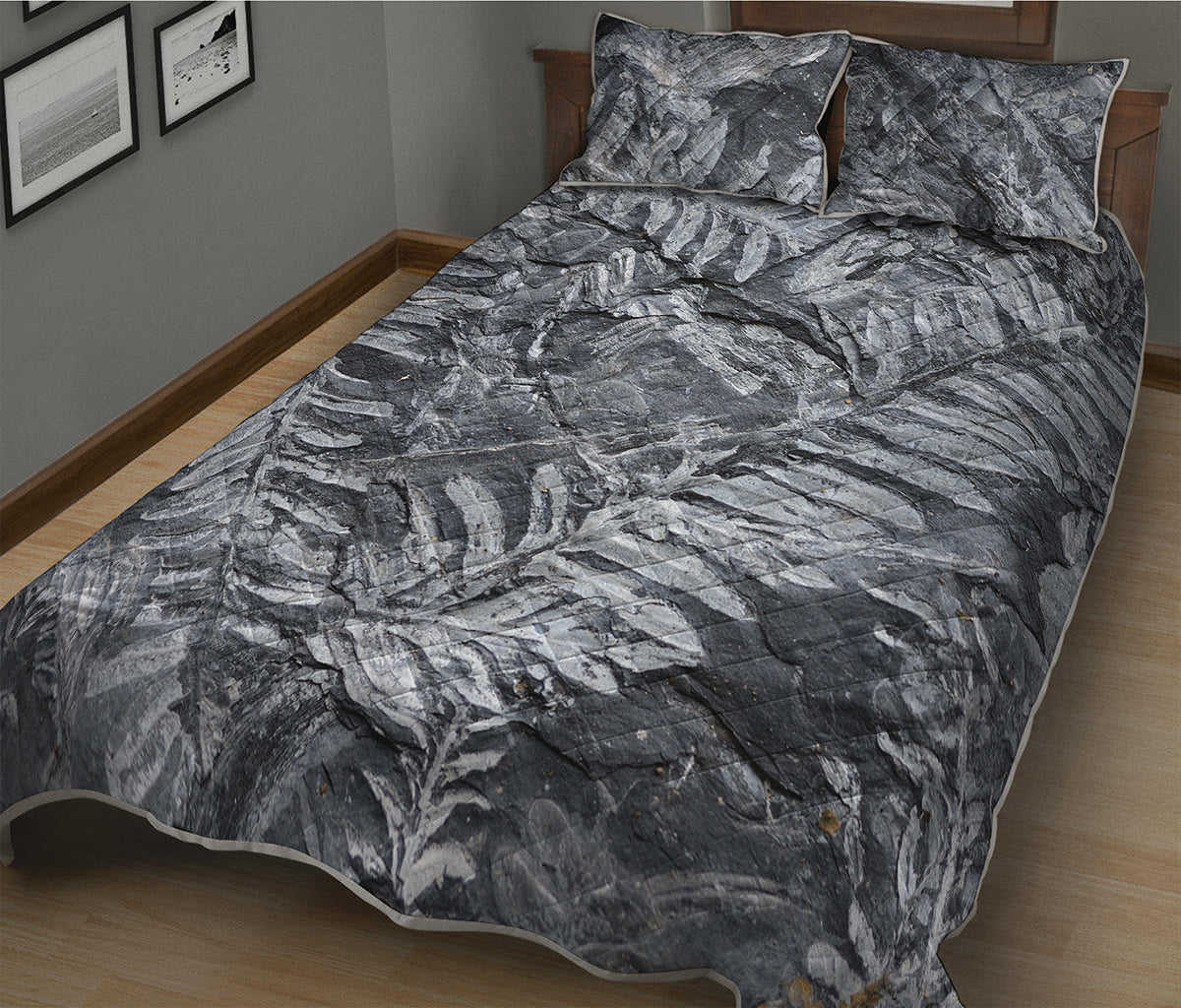 Fern Fossil Print Quilt Bed Set