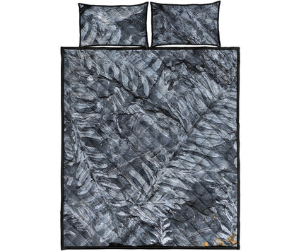 Fern Fossil Print Quilt Bed Set