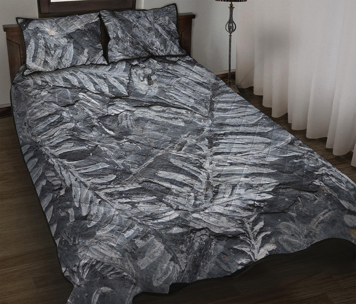 Fern Fossil Print Quilt Bed Set