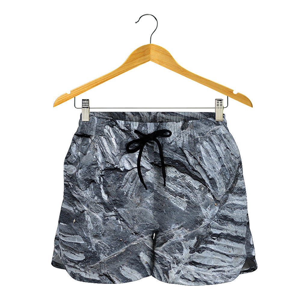 Fern Fossil Print Women's Shorts