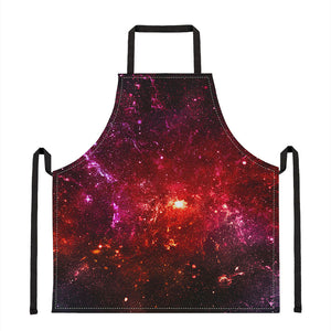 Fiery Nebula Universe Galaxy Space Print Apron