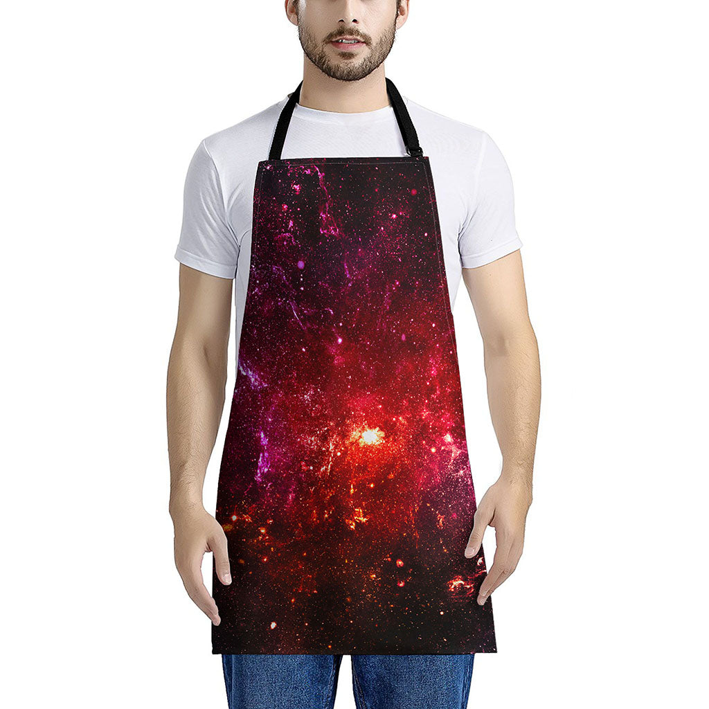 Fiery Nebula Universe Galaxy Space Print Apron