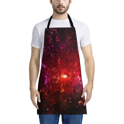 Fiery Nebula Universe Galaxy Space Print Apron