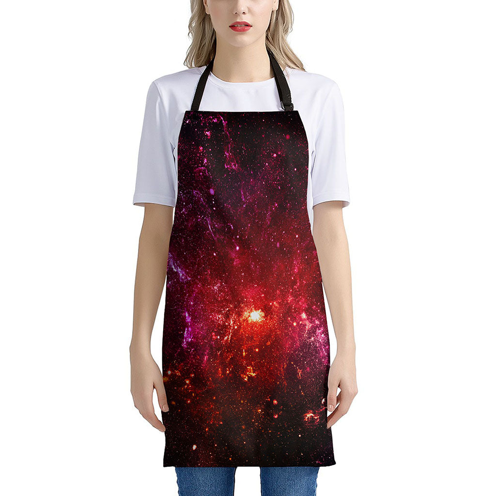 Fiery Nebula Universe Galaxy Space Print Apron