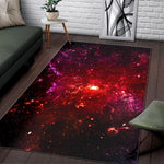 Fiery Nebula Universe Galaxy Space Print Area Rug GearFrost