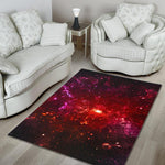 Fiery Nebula Universe Galaxy Space Print Area Rug GearFrost