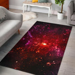 Fiery Nebula Universe Galaxy Space Print Area Rug GearFrost