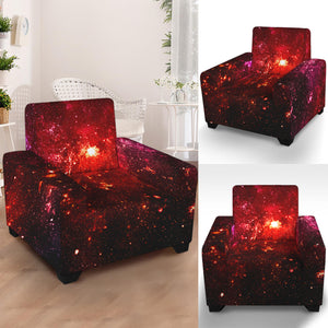 Fiery Nebula Universe Galaxy Space Print Armchair Slipcover