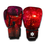 Fiery Nebula Universe Galaxy Space Print Boxing Gloves