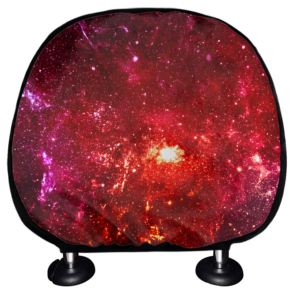 Fiery Nebula Universe Galaxy Space Print Car Headrest Covers