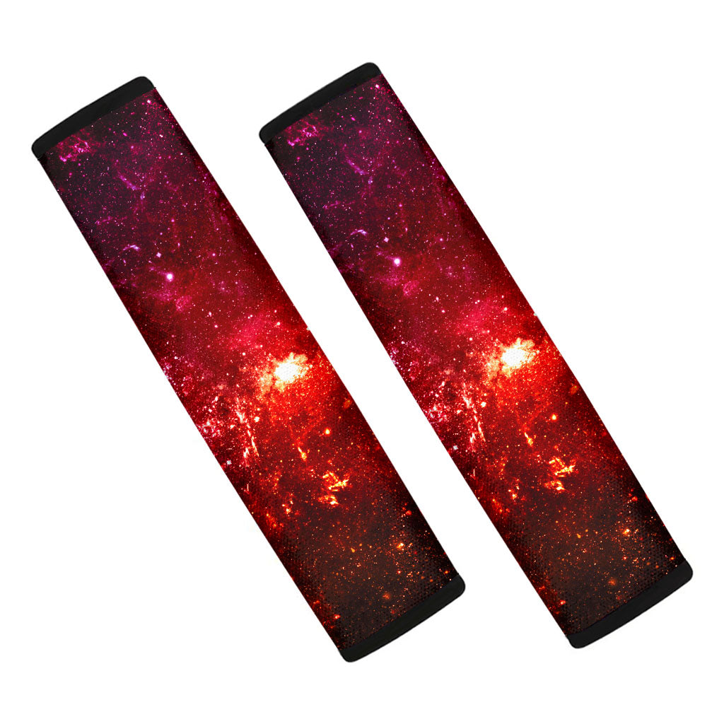 Fiery Nebula Universe Galaxy Space Print Car Seat Belt Covers