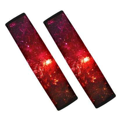 Fiery Nebula Universe Galaxy Space Print Car Seat Belt Covers